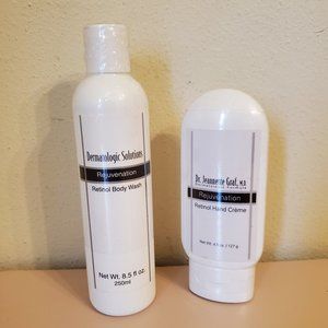 Dr Jeanette Graf Dermatologic Formula Rejuvenation Retinol Hand Creme Body Wash